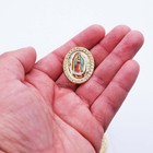 Guadalupe Lapel Pin Virgen Brooch Comunion Recuerdos De Bautizo 12 Pc Lot