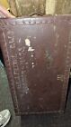 Vintage Antique 1940 American Military Hardware Co  Foot Locker Trunk Wwii Era
