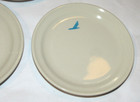 5 Vintage Piedmont Airlines 5  Ceramic Plates With Logo  Mayer China made In Usa