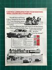 1970 Castrol Xlr Racing Oil Print Ad  Mustang Boss 302  8 x11  