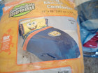 Spongebob Comforter Twin full 72  X 86  Shinny Blue