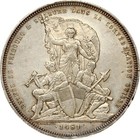 Silver Coin Switzerland 5 Francs 1881 Fribourg Shooting Festival