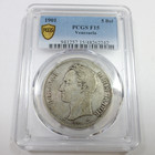 1901 Pcgs F15 - Venezuela Silver 5 Bolivares 5 Bol Coin  61103a