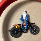Vintage Tomy Pop Cycle Power Popper Stunt 3-piece Set With  2 Honda Bike   Rider