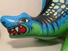 Vintage Stegosaurus Inflatable 36  Big Dinosaur Wsnj Carnival Prize Toy 70s 80s