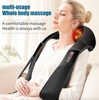 Shiatsu Back Neck And Shoulder Massager With Heat Deep Tissue 3d Kneading Pillow