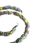 Vintage African Trade Bead Necklace Mixed Millefiori   Venetian Cane Beads 22 5   