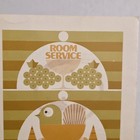 Vintage Holiday Inn Room Sercice Menu 1970s Hotel Restaurant