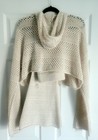 Sincerely Jules 2-piece Set Hoodie Top   Flare Pants Knit Crochet Large New Wtag