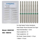 Dental Diamond Burs Fg Round End Taper Bur Super Coarse Fine High Speed 856 850