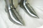 Medieval Knight Leg Armor Steel Warrior Larp Greaves Armor Sabatons Cosplay Sca