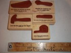 Brand New Stampin Up Totally Tool Wood Rubber Stamps Set Stamps On Each Side