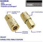 10 Pack 1 4 Inch Npt Female Air Coupler - Industrial M Style Quick Connect
