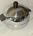 West Bend   Penguin   Ice Bucket   Hot Cold Server   Chrome Bakelite   Vintage