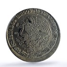 Mexico 1 Peso Republic Morelos Pavon Error Uncentered Ms63 Pcgs Cuni Coin 1982