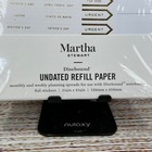 Martha Stewart Discbound Undated Refill Paper Junior Size Gold Foil Stickers New