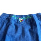 Quantum Sportswear Vintage Denim Floral Skort Skirt Athletic Casual Size Medium