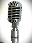 Vintage 1960 s Shure 556s Dynamic Microphone  A Working Beauty W stand   Cable-b