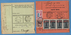 1938 Lithuania Lot Of 4 Parcel Post Cover Cancel Kaunas Kupiskis 7810