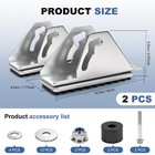 2 Pack Aluminum Anti-skid Shoe Kit For Extension Ladders Replacement Parts    