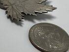 Antique Sterling Silver Victorian Engraved Monogrammed Maple Leaf Brooch E e s