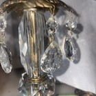 Vtg Gim 3211 Hollywood Regency Table Lamp Brass   Lucite 1972  12  Without Bulb