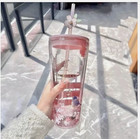 China Starbucks Tumbler Cherry Blossom Tumbler Pink Sakura 20oz Glass Straw Cup