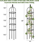 Garden Obelisk Trellis For Climbing    Plants Outdoor 6 Ft Rose Bush Round   
