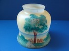 Vintage Glass Hand Painted Scenery Ceiling Lamp Shade Globe 3 3 4  X 3 3 4 