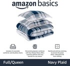 3 Piece Bedding Set ultra-soft warm All Season Comforter full queen  Navy Plaid