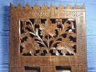 Large Hand Carved Vintage Wooden Book Holder Folding Bible Cookbook Stand