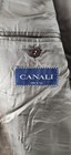 Canali Surreys Florida Brown Double Breasted Wool Suit Coat Jacket Men s Size 46