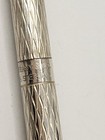 Tiffany   Co Sterling Silver Ballpoint Working Pen Textured Wavy Pattern 4 5 