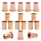 120pcs  10-24 Carbon Steel Threaded Insert Rivet Nut   10-24 Unc Rivnuts Flat   