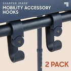 Sharper Image Walker   Wheelchair Hooks  Bag cup Holder  Mobility Accessory   