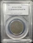 1786 Vermont Copper Vermontensium Colonial Pcgs Vf30