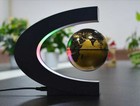 Creative C Shape Magnetic Levitation Floating Globe World Map With Colorful Led