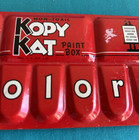 Vtg Kopy Kat 32 Colors Tin Paint Box Water Color American Crayon Co  Usa As Is
