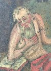 Antique Painting On Tin retablo St Geronimo  Saint Jeronimo  Santos