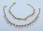 Indian Gold Plated Payal Foot Designer Chain Anklet Set Women Fashion Jewelry 17