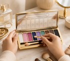 9 Colors Glitter Eyeshadow Palette   Makeup  Brush Small Set New Eye Shadow