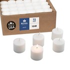  Votive Candle  Unscented Wax  Box Of 72  For Wedding  Birthday  10 Hour White