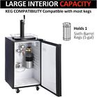 Single Tap Beer Kegerator 97l Draft Beer Dispenser Full Size Keg Refrigerator