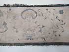 Antique  French Silk Embroiedry  Fabric Needlework Embroidered Textile  Tem473