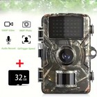 Wildlife Hunting Trail Camera Full Hd 1080p Night Vision Motion Waterproof Cam 