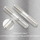 Double Threaded End Bolt Screw Dual Thread Stud Axle Rod Both End M3 - M16 Bolt