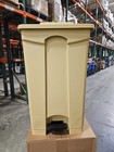 Lavex 92 Qt    23 Gallon Beige Rectangular Step-on Trash Can