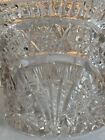 Early American Pressed Clear Glass Hobstars Thistle Ice Bucket Vintage