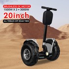 3000w 67 2v 15 6ah Dual Motor 20in Off Road Electric Self Balance Vehicle App 6h