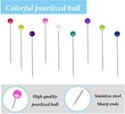 600pcs Sewing Pins Straight Pin For Fabric Pearlized Ball Head Quilting Pins